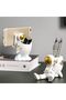Resin Astronaut Sculpture Pen Holder, Pencil Organizer, Cosmetic Brush Holder, Decorative Desktop Container - 4