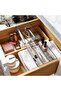 Drawer Organizer – Grey | Slim Divider Tray 35x11x3 cm - 2