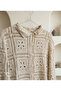 Bohemian Floral Pattern Crochet Cardigan – Oversized Summer Women's Top - 2