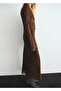 Long Sleeve Leopard Print Dress - 4