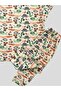 Boy's 100% Cotton Safari Patterned Cream Short Sleeve Pajama Set - 3