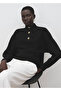 High Collar Sweater with Jewel Buttons - 7