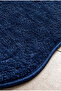 Anatolia 2-Piece Dark Blue 80x140 50x70 Cm Large Size Bath Mat Set Non-Slip Base Toilet Seat - 6