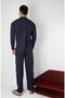 100% Cotton Single Jersey Jacquard Men's Pajama Set 1001 - 8