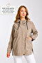 Women's Relaxed Fit Hooded Trench Coat