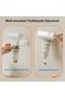 2-Pack Wall Mount Toothpaste Squeezer, Self-Adhesive Roller Organizer for Bathroom, White - 2