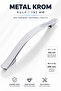 Metal Handle Furniture Kitchen Cabinet Drawer Cupboard Door Handle 192 mm Chrome