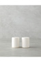 Luma Ceramic 2-Piece Salt Shaker - Pepper Shaker 6 cm Cream