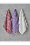Flower Touch Cotton Jacquard Face Towel 50X80 cm Lilac - 3