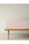 Novella Premium Cotton Textured King Size Elastic Bed Sheet 180X200 cm Powder Pink - 6