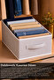 Striped Closet Organizer Set - Clothing and Toy Storage Box Basket Organizer - 2