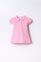 Baby Girl Polo Collar Embroidered Summer Regular Fit Pink Dress Usb3027-C-V2