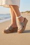 Sand Alf Suede Women's Wedge Heeled Slippers 01Wa4703 - 2
