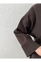 Nuboria Women's Hijab Summer Shirt Dress/Robe Modal Insert Cuff-Tn030 Coffee - 5