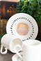 Yakamoz 4 Piece Porcelain Coffee Cup Set for 2 People - 8