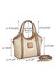 "Raspberry" Classic Handbag with a Luxurious Leather Pattern and Details - 7