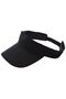 Black Adjustable Velcro Visor Hat Uv Sun Protection Daily Beach Tennis Hat Visor - 2
