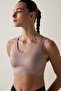 # Izbirakmaz Light Brown Medium Support Zero Feel Bra Sports Bra