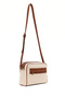 Women's Tan Long Strap Printed Crossbody Bag 26Sbd230714 - 6