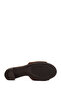 Women's Brown Tasseled Short Thick Heeled Suede Leather Slippers 26Sfd204110 - 5