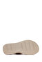 Women's Cream Ankle Buckle Thick Soled Genuine Leather Comfort Sandals 25Sfd342518 - 4