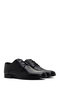 Black Men's Black Lace-Up Leather Classic Shoes 25Sfd6010Ft - 3