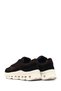 Women's Black Lace-Up Thick Sole Sports Shoes, Genuine Leather Sneaker 25Afd142014 - 5