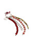 Women's Burgundy Beaded Metal Charm 000A2D470714 - 3
