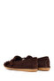 Women's Brown Tasseled Suede Leather Loafer 26Pfd260410 - 6