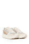 Women's Beige Lace-Up Thick Sole Sneakers 26Pfe457714 - 2