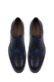 Men's Navy Blue Lace-Up Leather Classic Shoes 26Sfd602518 - 4