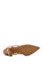 Women's Beige Open-Back Heeled Leather Shoes 26Pfd130118 - 6