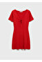 Vine Detailed Neckline Knitwear Dress - 3