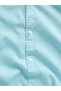 Linen Blend Standard Fit Shirt 887952 Men's Shirt Green - 3