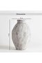 Belda Cement Vase 25x25x38cm - Grey - 6