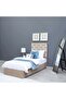 DIANA SINGLE BED VELVET BEIGE 90X200 CM