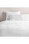 Waffle Stripe 3- Piece King Duvet Cover Set 230x220cm - White - 2