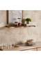 Nova Wooden Floating Shelf 80x20cm - Dark Brown