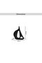 Lysa Metal Boat Decor Accent 38x10x45cm - Black - 4