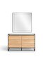 Walter V1 6 Drawer Dresser With Mirror - Oak - 7
