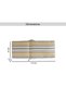 Mono Stripe Printed Water Repellant Outdoor Sun Lounger Seat Pad 45x114x5cm - Grey/yellow - 8