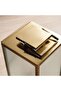Brian Metal And Ribbed Glass Lantern 15x14x30cm - Gold - 2