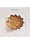 Stan Flower Design Ceramic Decor Plate 15.3x14.5x2.8cm - Brown - 6