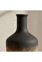 Caspian Terracotta Vase 22.5x22.5x43cm -black & Brown - 2