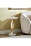 Thalassa Drink Table Marble - White & Gold