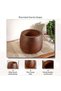 Almond Wooden Decor Bowl 22x22x17cm - Brown - 5
