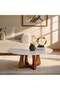 Prisien Coffee Table Marble Large - Beige Walnut - 2