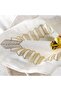 Celestia Foil Printed 4 Piece Napkin Set 45x45cm - Gold - 2