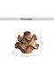 Cayson Ceramic Vase 12.3x12x10cm - Brown - 6