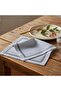 Greeky Embroidered 6 Piece Napkin Set 45x45cm - Beige